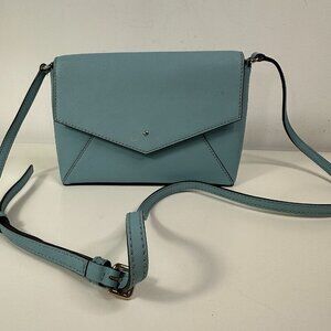 Kate Spade Large Monday Crossbody Bag Blue Leather Envelope